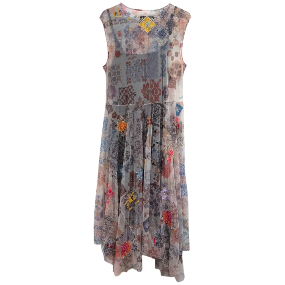 NWOT Johnny Was Biya Viki Mesh Midi Dress - Picture 3 of 8